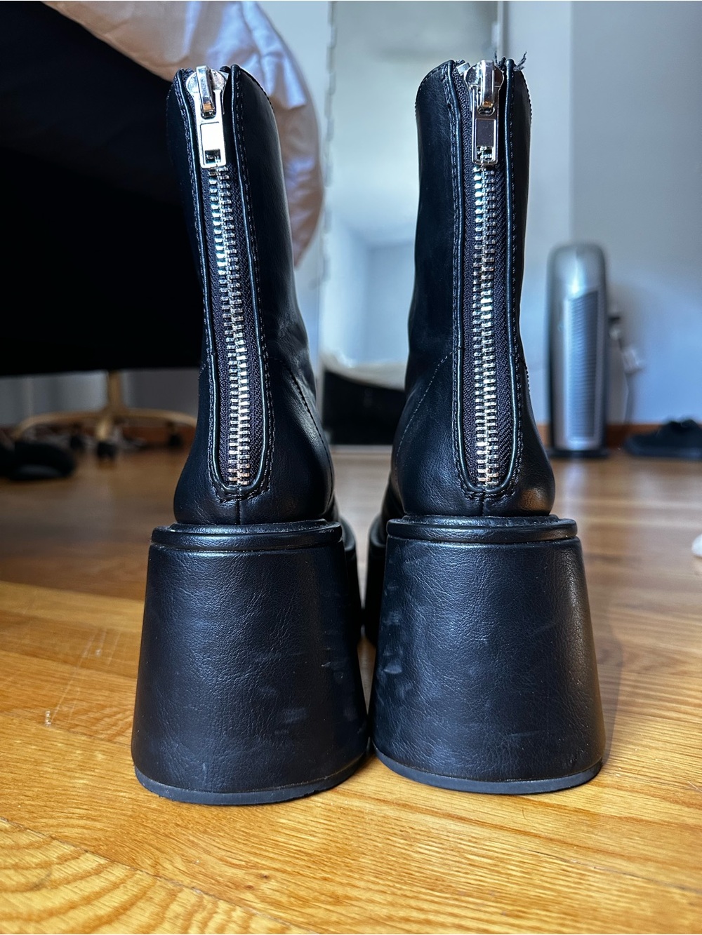 Black High Platform Boots